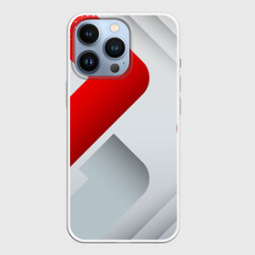 Чехол для iPhone 13 Pro с принтом 3D SPORT STYLE RED  WHITE в Кировске,  |  | Тематика изображения на принте: 3d | 3д | sport | абстракция | линии | паттерн | соты | спортивный стиль | текстуры