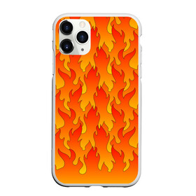 Чехол для iPhone 11 Pro матовый с принтом ПЛАМЯ 2.0 в Кировске, Силикон |  | fire | flame | горячий | желтый | красный | летний | огонь | пожар | стиль | теплый | тренд | языки пламени | яркий