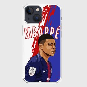 Чехол для iPhone 13 mini с принтом КИЛИАН МБАППЕ   KYLIAN MBAPPE в Кировске,  |  | football | kylian mbapp lottin | sport | килиан мбаппе | пари сен жермен | сборная франции. | спорт | футбол