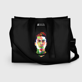 Сумка-шоппер 3D с принтом Paulo Dybala Pop Art в Кировске, 100% полиэстер | застегивается на металлическую кнопку; внутренний карман застегивается на молнию. Стенки укреплены специальным мягким материалом, чтобы защитить содержимое от несильных ударов
 | art | champion | dybala | football | form | institute | juventus | palermo | paulo | player | pop | soccer | uniform | дибала | институто | легенда | палермо | пауло | форма | футбол | футбола | футболист | чемпион | ювентус