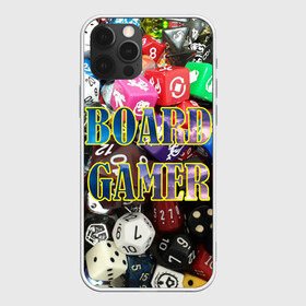 Чехол для iPhone 12 Pro Max с принтом Board Gamer Настольщик в Кировске, Силикон |  | board gamer | board games | games | игры | кубики | настольные игры | настольщик