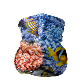 Бандана-труба 3D с принтом Морской мир в Кировске, 100% полиэстер, ткань с особыми свойствами — Activecool | плотность 150‒180 г/м2; хорошо тянется, но сохраняет форму | вода | море | морская вода | морские животные | морские жители | морской мир | океан | рыбки | рыбы