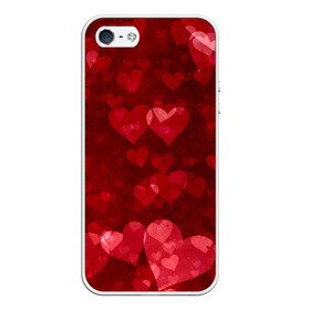 Чехол для iPhone 5/5S матовый с принтом СЕРДЕЧКИ | HEARTS (Z) в Кировске, Силикон | Область печати: задняя сторона чехла, без боковых панелей | affection | cardiac | fondness | heart | love | loving | любимая | любимый | любовь | любоф | любофф | любофь | надписи | надпись | сердечко | сердце | сердцевина | сердчишко