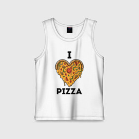 Детская майка хлопок с принтом I LOVE PIZZA | Я ЛЮБЛЮ ПИЦЦУ (Z) в Кировске,  |  | affection | cardiac | fondness | heart | i love pizza | love | loving | pizza | еда | любимая | любимый | любовь | любоф | любофф | любофь | надписи | надпись | пицца | сердечко | сердце | сердцевина | сердчишко