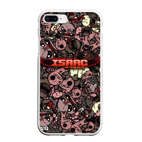 Чехол для iPhone 7Plus/8 Plus матовый с принтом Binding of Isaac Stickerbomb в Кировске, Силикон | Область печати: задняя сторона чехла, без боковых панелей | Тематика изображения на принте: afterbirth | art | boss | game | gaming | pattern | roguelike | rpg | steam | stickerbombing | the binding of isaac | арт | графика | жертвоприношение исаака | игра | изаак | иллюстрация | паттерн | рисунки | рисунок | рогалик | стикербомбин