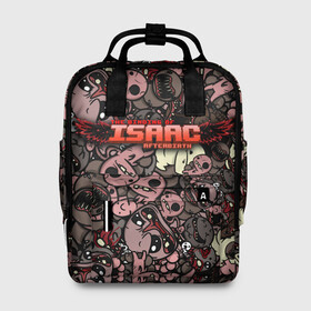 Женский рюкзак 3D с принтом Binding of Isaac Stickerbomb в Кировске, 100% полиэстер | лямки с регулируемой длиной, сверху ручки, чтобы рюкзак нести как сумку. Основное отделение закрывается на молнию, как и внешний карман. Внутри два дополнительных кармана, один из которых закрывается на молнию. По бокам два дополнительных кармашка, куда поместится маленькая бутылочка
 | afterbirth | art | boss | game | gaming | pattern | roguelike | rpg | steam | stickerbombing | the binding of isaac | арт | графика | жертвоприношение исаака | игра | изаак | иллюстрация | паттерн | рисунки | рисунок | рогалик | стикербомбин