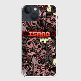 Чехол для iPhone 13 mini с принтом Binding of Isaac Stickerbomb в Кировске,  |  | afterbirth | art | boss | game | gaming | pattern | roguelike | rpg | steam | stickerbombing | the binding of isaac | арт | графика | жертвоприношение исаака | игра | изаак | иллюстрация | паттерн | рисунки | рисунок | рогалик | стикербомбин