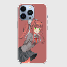 Чехол для iPhone 13 Pro с принтом Арт Моника в Кировске,  |  | anime | game | games | monika | natsuki | sayori | yuri | аниме | визуальный роман | доки доки | игра | игры | литературный клуб | моника | нацуки | саёри | юри