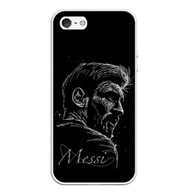 Чехол для iPhone 5/5S матовый с принтом ЛИОНЕЛЬ МЕССИ / LIONEL MESSI в Кировске, Силикон | Область печати: задняя сторона чехла, без боковых панелей | argentina | barcelona | football | lionel andrs messi | sport | uefa | аргентина | барселона | лионель месси | спорт | уефа. | футбол