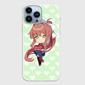 Чехол для iPhone 13 Pro Max с принтом Chibi Monika в Кировске,  |  | ddlc | doki doki literature club | monika | моника