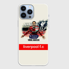 Чехол для iPhone 13 Pro Max с принтом Вирджил ван Дейк YNWA в Кировске,  |  | Тематика изображения на принте: virgil van dijk | ynwa | you’ll never walk alone | вирджил ван дейк | защитник | ливер | ливерпуль | ты никогда не будешь один | футбол