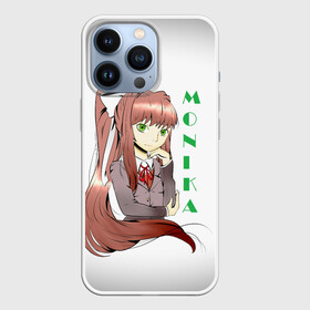 Чехол для iPhone 13 Pro с принтом Doki Doki MONIKA в Кировске,  |  | anime | doki doki literature club | monika | natsuki | sayori | yuri | аниме | доки доки | доки доки литературный клуб | моника | нацуки | саёри | юри