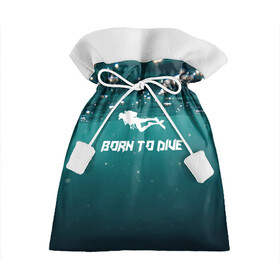 Подарочный 3D мешок с принтом дайвинг в Кировске, 100% полиэстер | Размер: 29*39 см | Тематика изображения на принте: аквалангист | глубина | дайвинг | море | ныряние | океан | плавание | скафандр