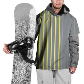 Накидка на куртку 3D с принтом Желтые и серые полосы в Кировске, 100% полиэстер |  | Тематика изображения на принте: gray | stripes | yellow | желтые | полосы | серые
