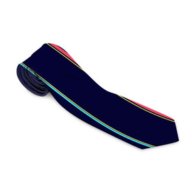 Галстук 3D с принтом Синие и розовые полосы в Кировске, 100% полиэстер | Длина 148 см; Плотность 150-180 г/м2 | Тематика изображения на принте: blue | pink | stripes | полосатый | полосы | розовые | синие