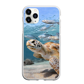 Чехол для iPhone 11 Pro Max матовый с принтом Морская черепаха в Кировске, Силикон |  | Тематика изображения на принте: море | морская | океан | подводный мир | рыбы | черепаха