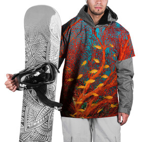 Накидка на куртку 3D с принтом Коралловые рыбки в Кировске, 100% полиэстер |  | Тематика изображения на принте: коралловые | море | океан | подводный мир | рифы | рыбки | рыбы