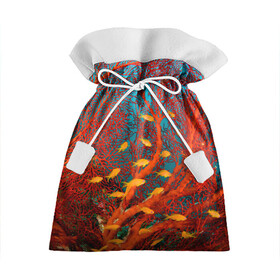 Подарочный 3D мешок с принтом Коралловые рыбки в Кировске, 100% полиэстер | Размер: 29*39 см | Тематика изображения на принте: коралловые | море | океан | подводный мир | рифы | рыбки | рыбы