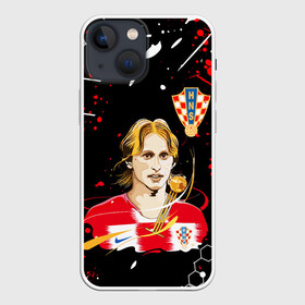 Чехол для iPhone 13 mini с принтом ЛУКА МОДРИЧ   LUKA MODRIC в Кировске,  |  | football | luka modric | real madrid. | sport | лука модрич | реал мадрид | сборная хорватии | спорт | футбол