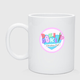 Кружка керамическая с принтом Doki Doki Literature Club | Logo (Z) в Кировске, керамика | объем — 330 мл, диаметр — 80 мм. Принт наносится на бока кружки, можно сделать два разных изображения | doki doki | doki doki literature club | monika | natsuki | sayori | team salvato | yuri | доки | доки доки | литературный клуб | моника | нацуки | саёри | юри