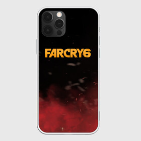 Чехол для iPhone 12 Pro с принтом Far Cry 6 в Кировске, силикон | область печати: задняя сторона чехла, без боковых панелей | far cry 6 | дым | игра | лого | надпись | частицы