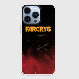 Чехол для iPhone 13 Pro с принтом Far Cry 6 в Кировске,  |  | far cry 6 | дым | игра | лого | надпись | частицы