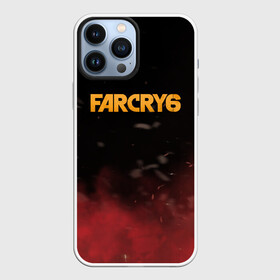 Чехол для iPhone 13 Pro Max с принтом Far Cry 6 в Кировске,  |  | far cry 6 | дым | игра | лого | надпись | частицы