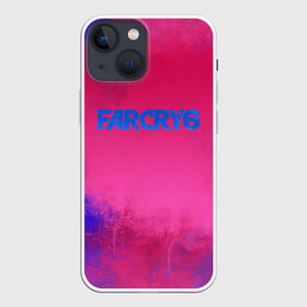Чехол для iPhone 13 mini с принтом Far Cry 6 в Кировске,  |  | far cry 6 | дым | игра | лого | надпись | частицы