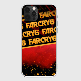 Чехол для iPhone 12 Pro с принтом Far Cry 6 в Кировске, силикон | область печати: задняя сторона чехла, без боковых панелей | far cry 6 | дым | игра | капли | лого | надпись | частицы