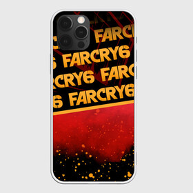 Чехол для iPhone 12 Pro Max с принтом Far Cry 6 в Кировске, Силикон |  | far cry 6 | дым | игра | капли | лого | надпись | частицы
