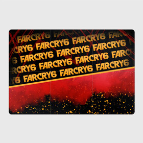 Магнитный плакат 3Х2 с принтом Far Cry 6 в Кировске, Полимерный материал с магнитным слоем | 6 деталей размером 9*9 см | far cry 6 | дым | игра | капли | лого | надпись | частицы