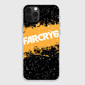 Чехол для iPhone 12 Pro с принтом Far Cry 6 в Кировске, силикон | область печати: задняя сторона чехла, без боковых панелей | far cry 6 | игра | капли | лого | надпись | снег | частицы