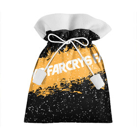 Подарочный 3D мешок с принтом Far Cry 6 в Кировске, 100% полиэстер | Размер: 29*39 см | far cry 6 | игра | капли | лого | надпись | снег | частицы