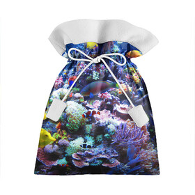 Подарочный 3D мешок с принтом Коралловые рыбки в Кировске, 100% полиэстер | Размер: 29*39 см | коралловые | кораллы | море | морские обитатели | океан | подводный мир | рыбки