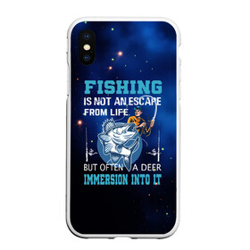 Чехол для iPhone XS Max матовый с принтом FISHING PLANET Рыбалка в Кировске, Силикон | Область печати: задняя сторона чехла, без боковых панелей | fish | карп | лето | отдых | поклев | рыба | рыбалка | рыболов | спиннинг | удилище | удочка