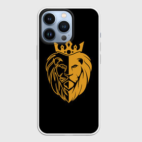 Чехол для iPhone 13 Pro с принтом Король Лев в Кировске,  |  | golden lion | голова льва | король африки | король леса | лев | лев (корона на голове) | лев царь зверей | царь зверей