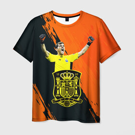 Мужская футболка 3D с принтом Икер Касильяс/Iker Casillas в Кировске, 100% полиэфир | прямой крой, круглый вырез горловины, длина до линии бедер | iker casillas | гол | известные личности | икер касильяс | испания | мужчинам | победа | сборная испании | спорт | спортсмены | футбол | футболист | хобби | эмоции