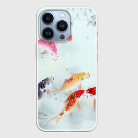 Чехол для iPhone 13 Pro с принтом Японские карпы в Кировске,  |  | вода | ягоды | японские карпы