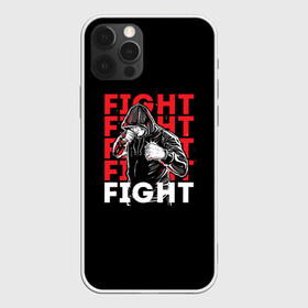 Чехол для iPhone 12 Pro Max с принтом FIGHT в Кировске, Силикон |  | boxing | fight club | mma | ufc | боевые искусства | боец | бои | бойцовский клуб | бокс | боксёр | борьба | воин | единоборства | кикбоксинг | майк тайсон | мма | муай тай | мухаммед али | рукопашный бой | сила