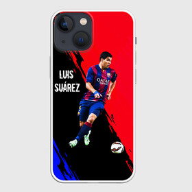 Чехол для iPhone 13 mini с принтом Луис Суарес в Кировске,  |  | atletico madrid | barcelona | football | luis suarez | sport | атлетико мадрид | барселона | гол | известные личности | испания | луис альберто суарес | луис суарес | мужчинам | спорт | спортсмены | уругвай | футболи