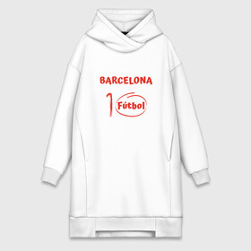 Платье-худи хлопок с принтом Barcelona 10 в Кировске,  |  | argentina | barca | barcelona | football | lionel | messi | spain | sport | аргентина | барса | барселона | гол | золотой мяч | игрок | испания | камп ноу | лионель | месси | мяч | спорт | тренер | футбол | чемпион |