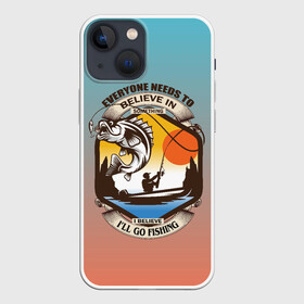 Чехол для iPhone 13 mini с принтом Поход и туристическая рыбалка в Кировске,  |  | fish | карп | лето | отдых | поклев | рыба | рыбалка | рыболов | спиннинг | удилище | удочка