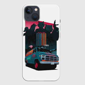 Чехол для iPhone 13 с принтом Hotline Florida 1991 3D в Кировске,  |  | florida | hotline | hotline miami | грузовик | гусь | звери | зебра | медведь | надписи | розовый | тигр