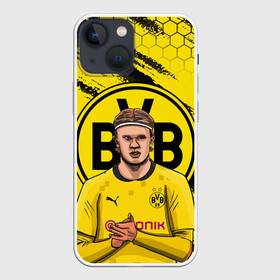 Чехол для iPhone 13 mini с принтом ЭРЛИНГ ХОЛАНД   ERLING HAALAND в Кировске,  |  | borussia | erling braut haaland | football | sport | uefa | боруссия | сборная норвегии. | спорт | уефа | футбол | эрлинг холанд