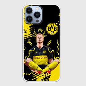 Чехол для iPhone 13 Pro Max с принтом ЭРЛИНГ ХОЛАНД   ERLING HAALAND в Кировске,  |  | borussia | erling braut haaland | football | sport | uefa | боруссия | сборная норвегии. | спорт | уефа | футбол | эрлинг холанд