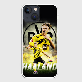 Чехол для iPhone 13 mini с принтом ЭРЛИНГ ХОЛАНД   ERLING HAALAND в Кировске,  |  | borussia | erling braut haaland | football | sport | uefa | боруссия | сборная норвегии. | спорт | уефа | футбол | эрлинг холанд