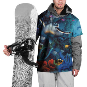 Накидка на куртку 3D с принтом Морская черепаха в Кировске, 100% полиэстер |  | Тематика изображения на принте: коралловые | кораллы | море | морская черепаха | морские обитатели | океан | подводный мир | рыбки