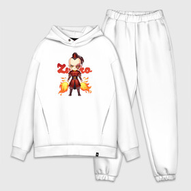 Мужской костюм хлопок OVERSIZE с принтом Zuko Fire в Кировске,  |  | aang | appa | avatar | avatar the last airbender | azula | iroh | katara | momo | sokka | toph | zuko | аанг | аватар | аватар легенда об аанге | азула | дядя айро | зуко | катара | сокка | тоф