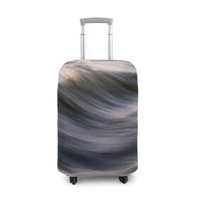 Чехол для чемодана 3D с принтом Море волнуется в Кировске, 86% полиэфир, 14% спандекс | двустороннее нанесение принта, прорези для ручек и колес | вода | волны | море | морская волна | океан | цвет заката