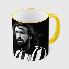 Кружка с принтом Андреа Пирло в Кировске, керамика | ёмкость 330 мл | andrea pirlo | fc juventus | андреа пирло | итальянский | тренер | фк ювентус | футболист